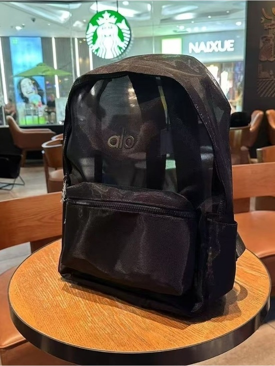 Handbags - Black Transparent Backpack